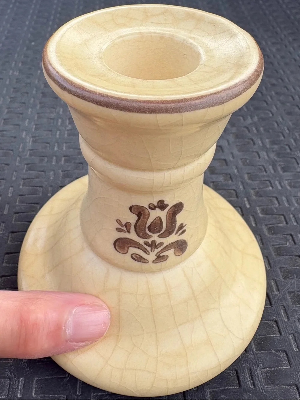 VTG Phaltzgraff Village Candlestick Holders - Pair